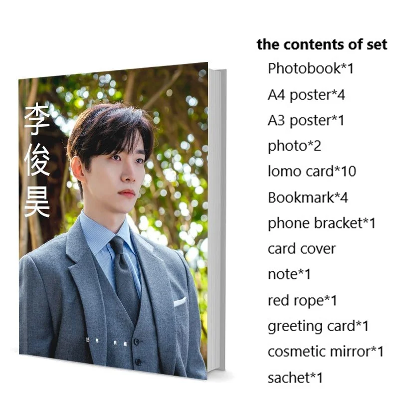 Jun-ho Lee joon-ho Lee juego de fotobook con póster Lomo Card marcapáginas álbum de fotos, libro de arte, regalo de colección para fanáticos