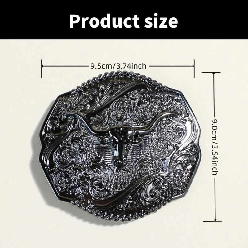 Antique Belt Buckle with Engravings Floral Replacement Buckle for Husband Belt Buckle Engravings for Unisex Drop shipping