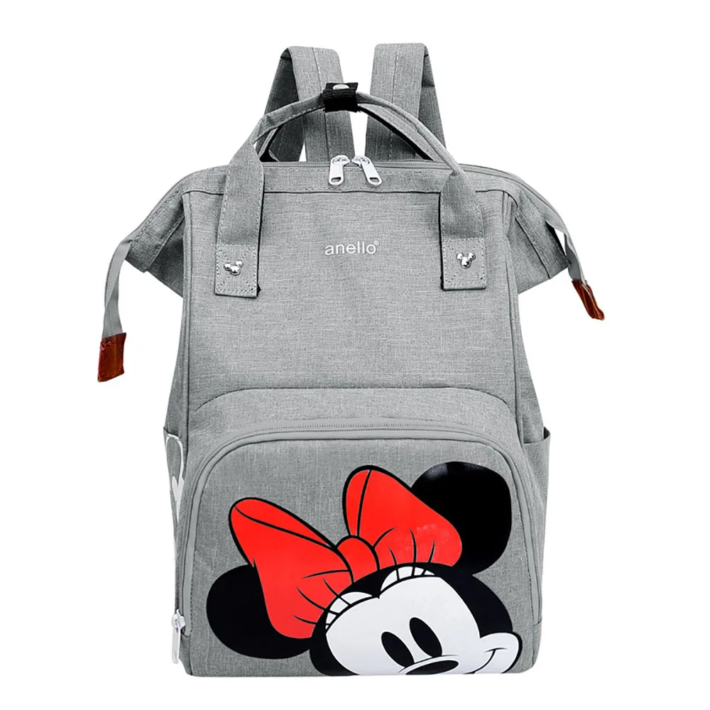 Mochila de Mickey de Disney, mochila de maternidad de gran capacidad, mochila de viaje a la moda para mamás, bolsa de lactancia, cómoda mochila para