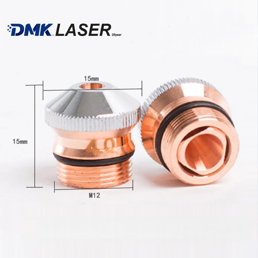 DMK DNE high power Laser cutting Nozzles D15 M12 H15 Single/Double Layer Chrome-plated Caliber 1.0-5.0 for Fiber Cutting Machine