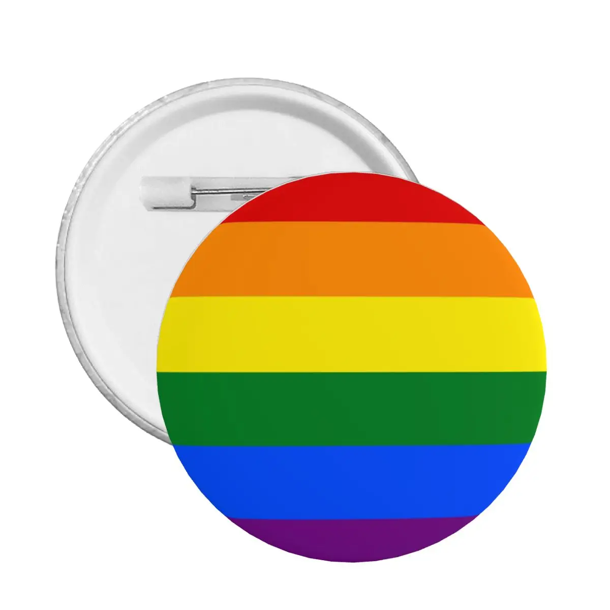 Gay Pride LGBT Rainbow Flag Soft Button Pin Custom Funny LGBTQ Lesbian Pinback Badges Brooches Girlfriend Gift