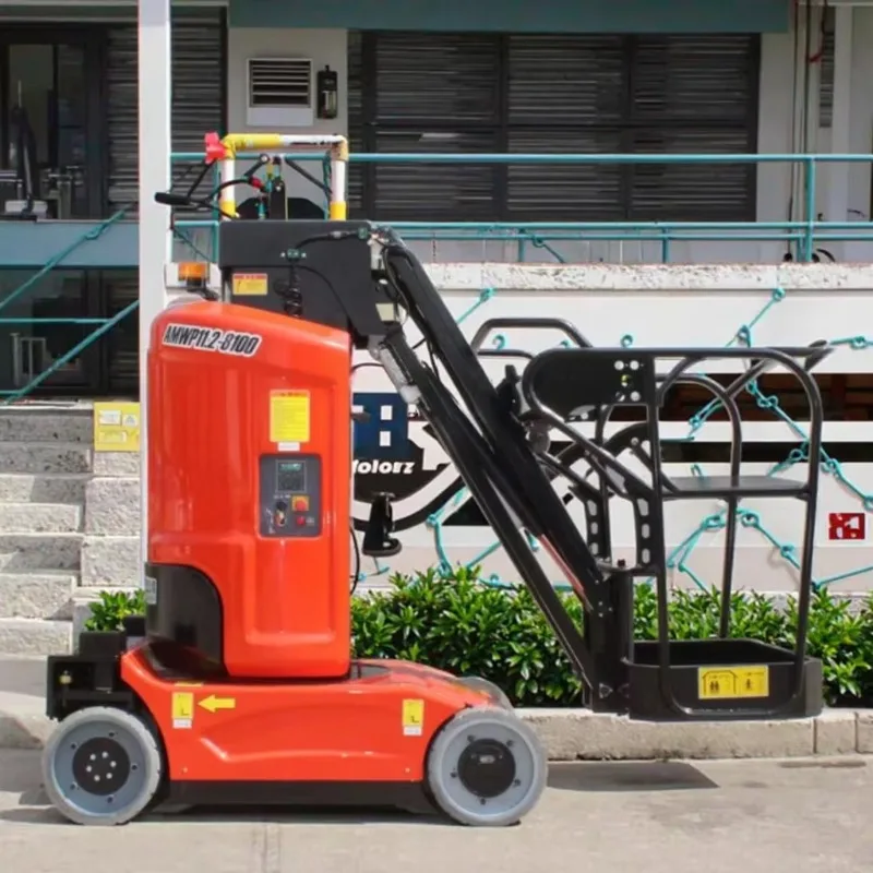 Single Person Auto Lift For High Mast Pole Construction Cargo Lift For Retail New Condition Motor Pump Engine