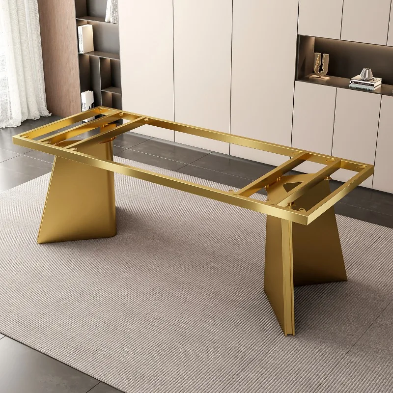 Light Luxury Metal Table Leg Bracket, Stable Support Base for Rock Slate Tea Table and Marble Office Conference Table