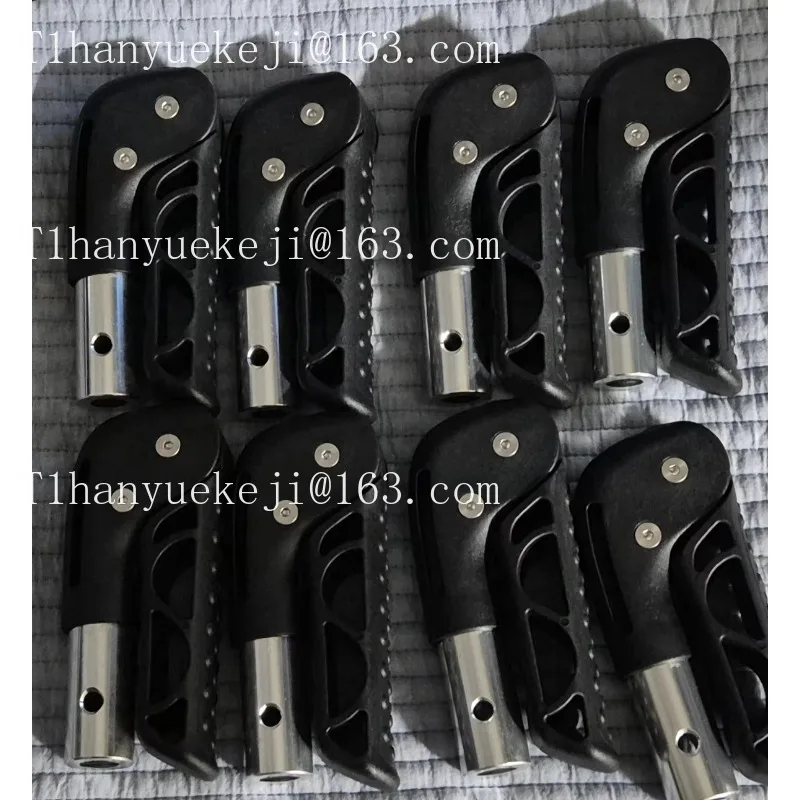 Sports Wheelchair Accessories Folding Plastic Handle with Button Structure Durable Wheelchair Parts China