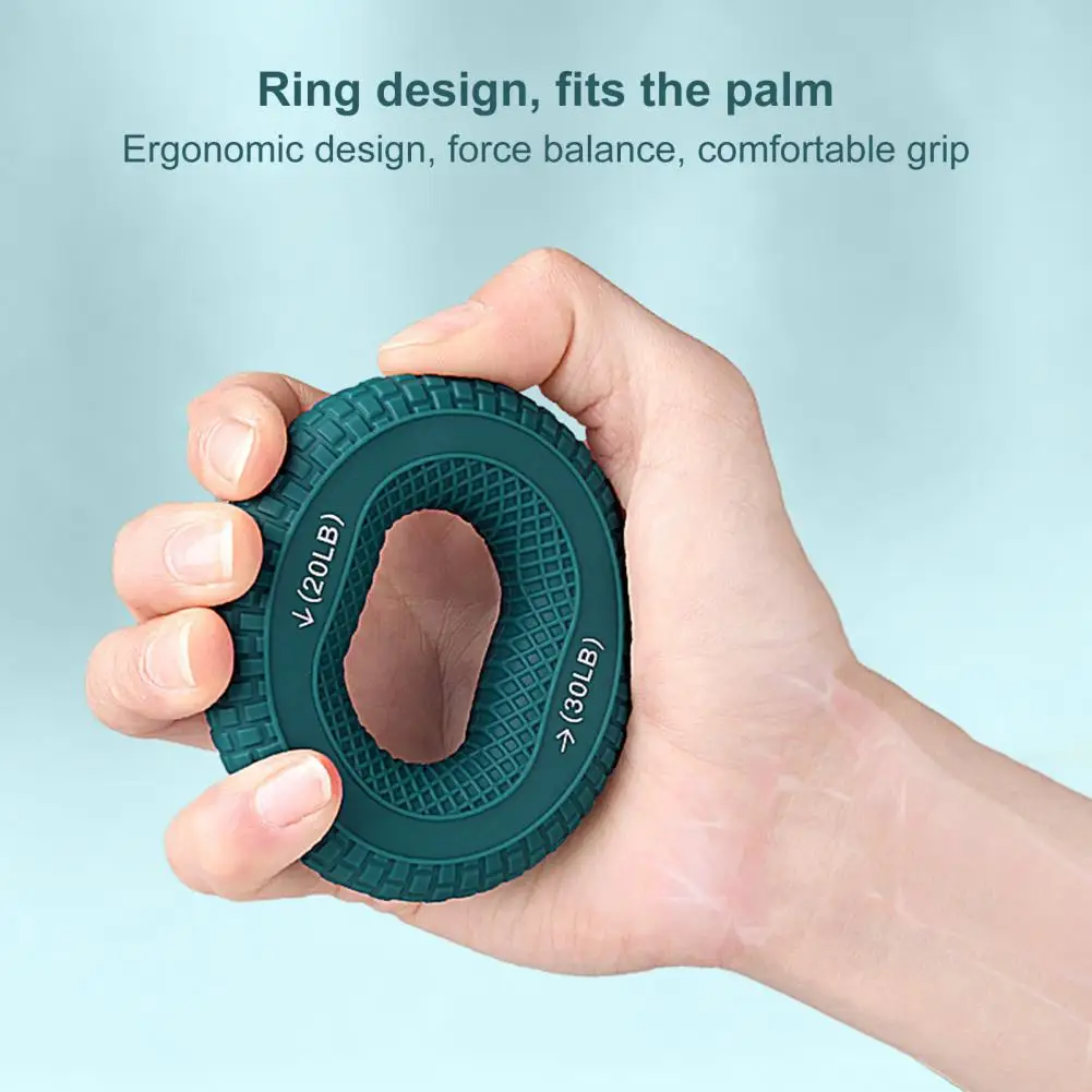 Practical Lightweight Hand Grip Forearm Exerciser Training Ring Compact Size 5 Colors Finger Gripping Ring for Women