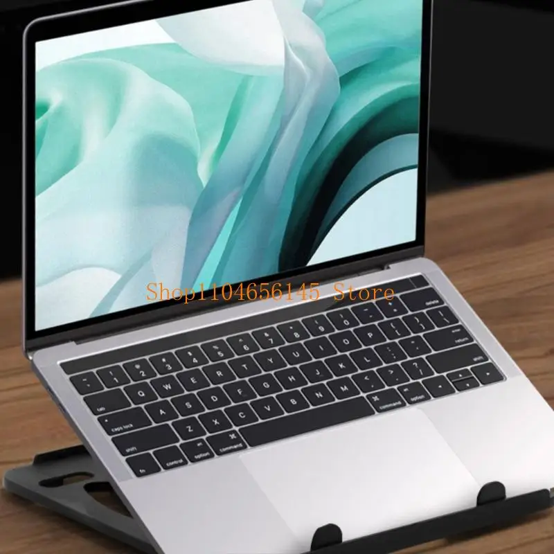 652F Adjustable Laptop Stand for Desk Ergonomic Laptop Bracket 360 Degree Rotating Base Foldable Notebook Computer Holder