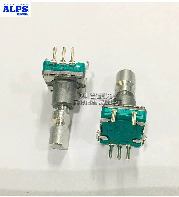 Japan ALPS encoder EC11E15244C2 360 degrees rotate 30 bit 15 pulse code switch 19 half axis