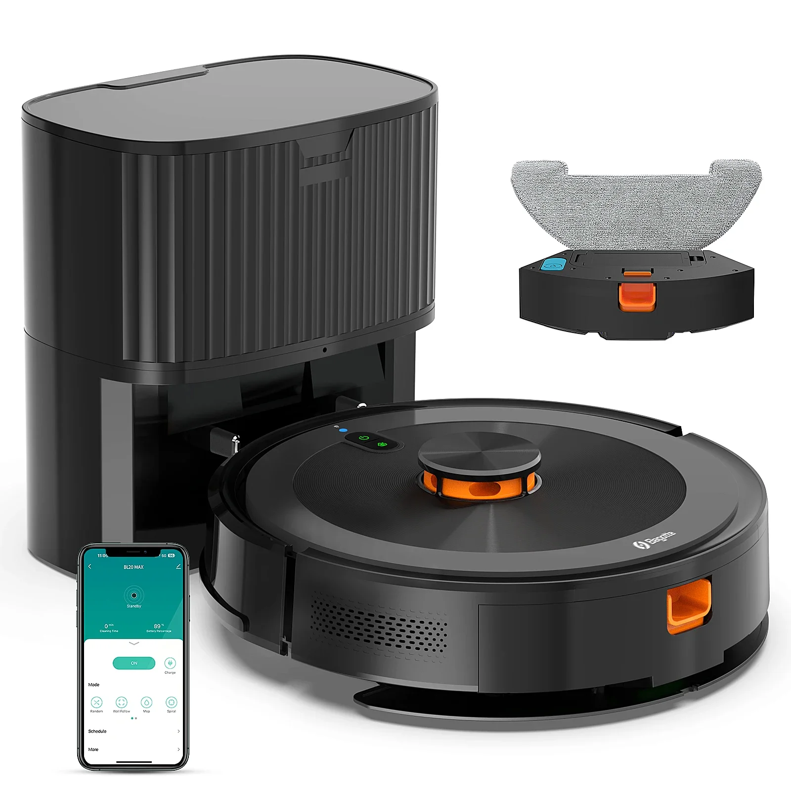 New Arrival Intelligent LDS Laser Navigation Robot Vacuum Cleaner Self Emptying Wi-Fi Alexa Home Appliance Vacuum Cleaner