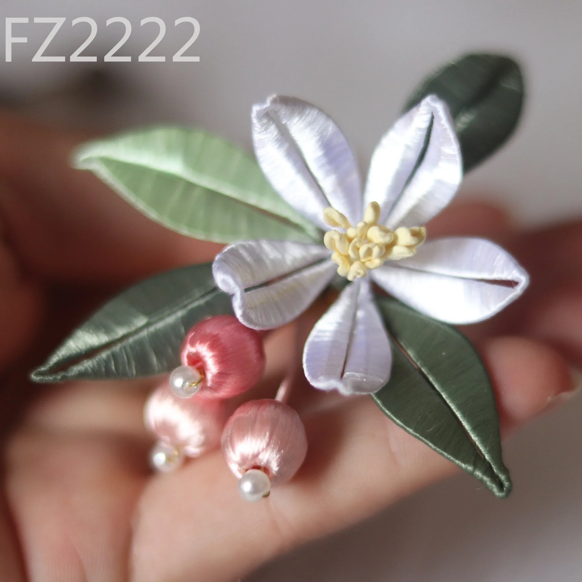 Wrapped Gardenia Small Berry Flower Hairpin Hair Accessories Antique Hairpin Retro National Style Hairpin Accessories