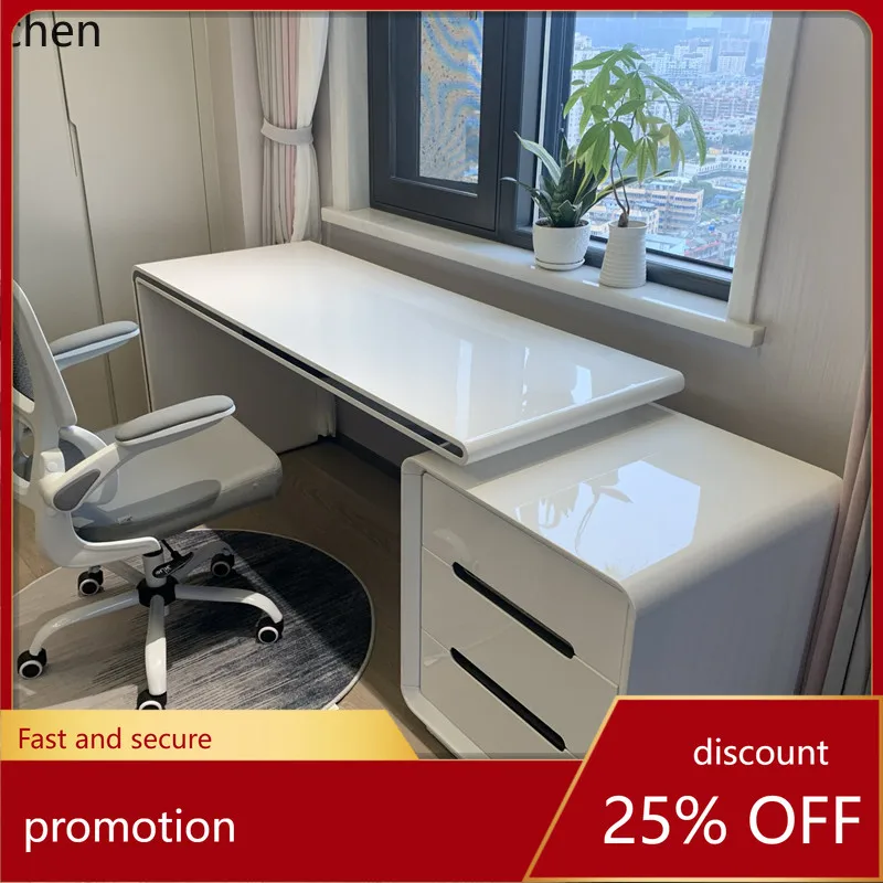 

ZML Computer Desktop Desk Bedroom Simple White Office Student Writing Desk Desk