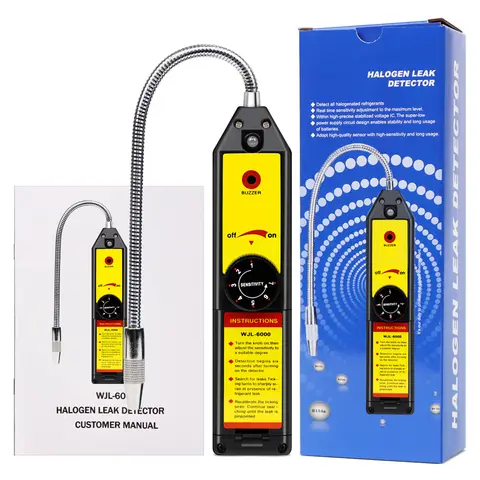 스마트 누출 감지기 프레온 CFC HFC 할로겐 가스 냉매 가스 분석기 공기 모니터 컨디셔닝 R22a R134a 가스 미터