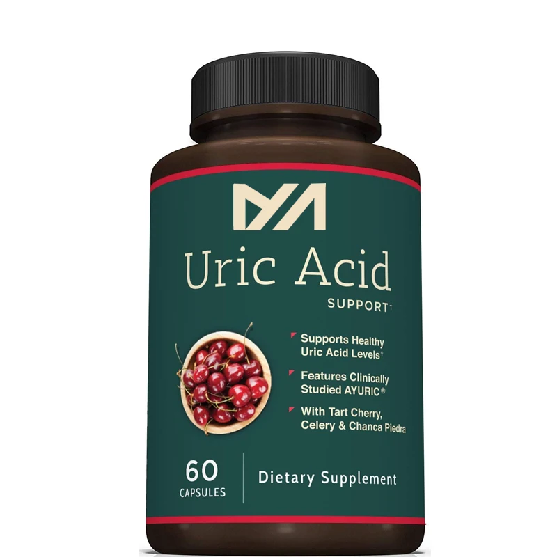 High quality uric acid support supplement - uric acid cleansing and kidney support - including sour cherry and celery extract