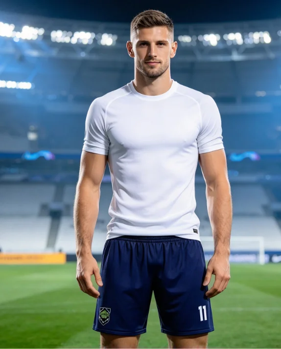 Men Athletic Soccer Shorts Number 11 Quick Dry Football Training Pants Breathable Gym Running Workout Shorts Casual Sportswear