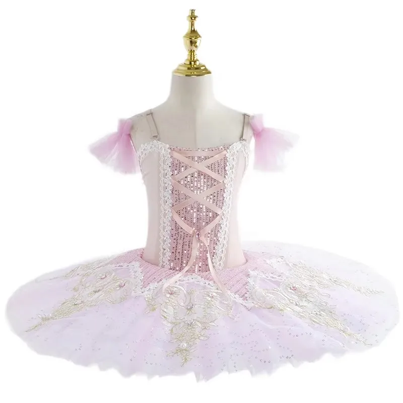 

Children Professional Skirt For Girls Long Tutu Ballet Adulto Kid Swan Cosumes Princess Dance Dress Performance Clothing