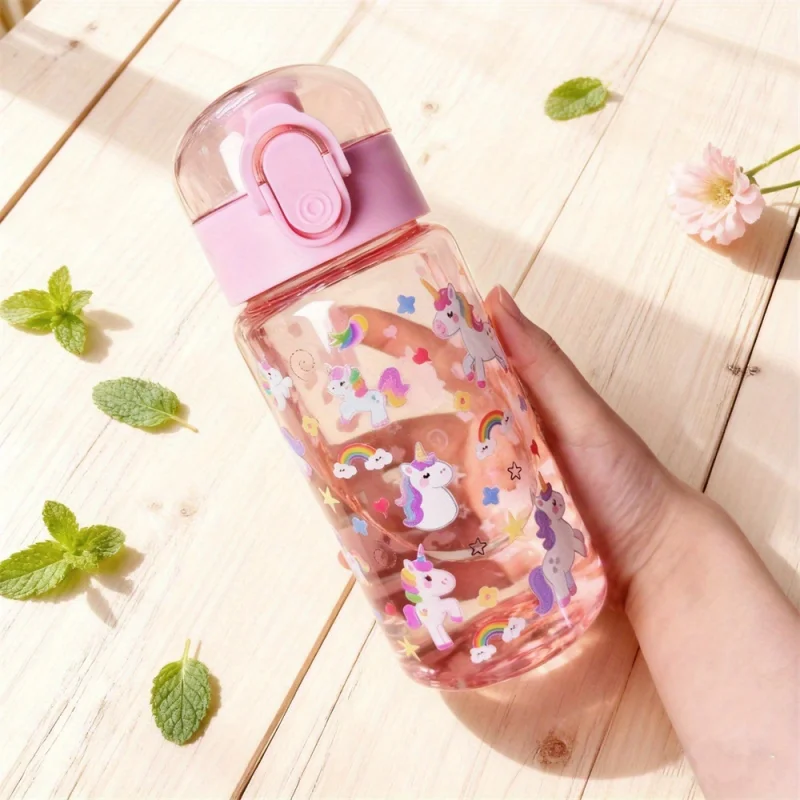 3D Printed Transparent Water Cup with Cartoon Patterns –550ML Vivid Color, Fade-Resistant, Cute & Stylish, Durable image 6
