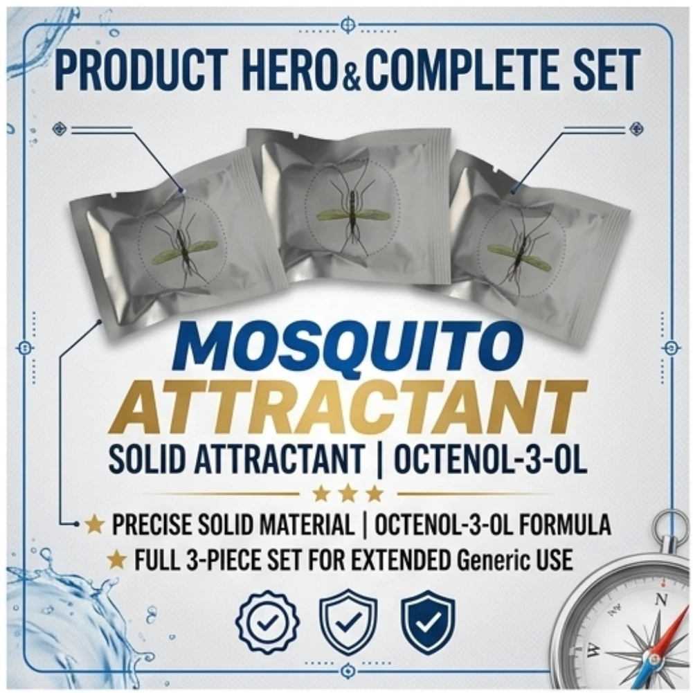 3-15PCS Professional Mosquito Attractant Solid Octenol Lure For Electric Bug Killer Zapper Replacement Accessories 48x27mm Pack