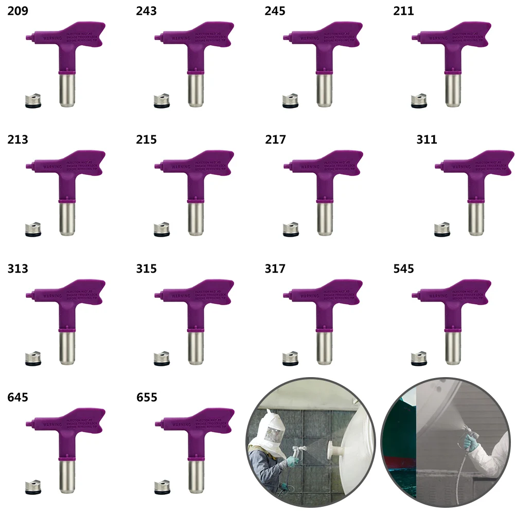 Pistola pulverizadora de pintura, boquilla de punta de pulverización sin aire, punta de aerógrafo, sello de acabado fino para herramienta eléctrica