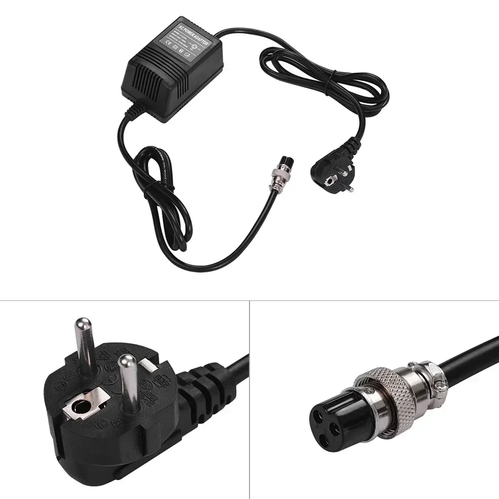 Fonte de alimentação para console de mistura, 17v, 420ma, adaptador ac, conector de 3 pinos, entrada 220v e 110v para yamaha mg16/mg166cx/mg166c/f4/f7/6fx