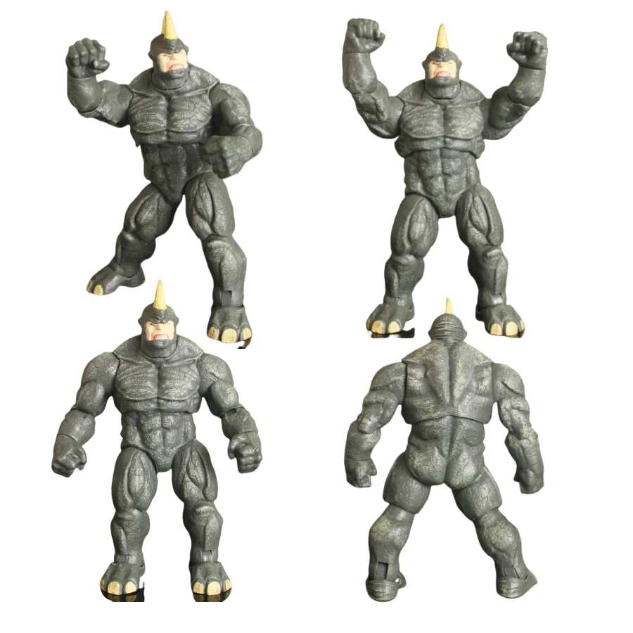 

Anime 22cm Marvel X-Men Legend Cain Marko Model Mobile Handmade Model Series Rhino Man Action Doll Children'S Toy Festival Gift