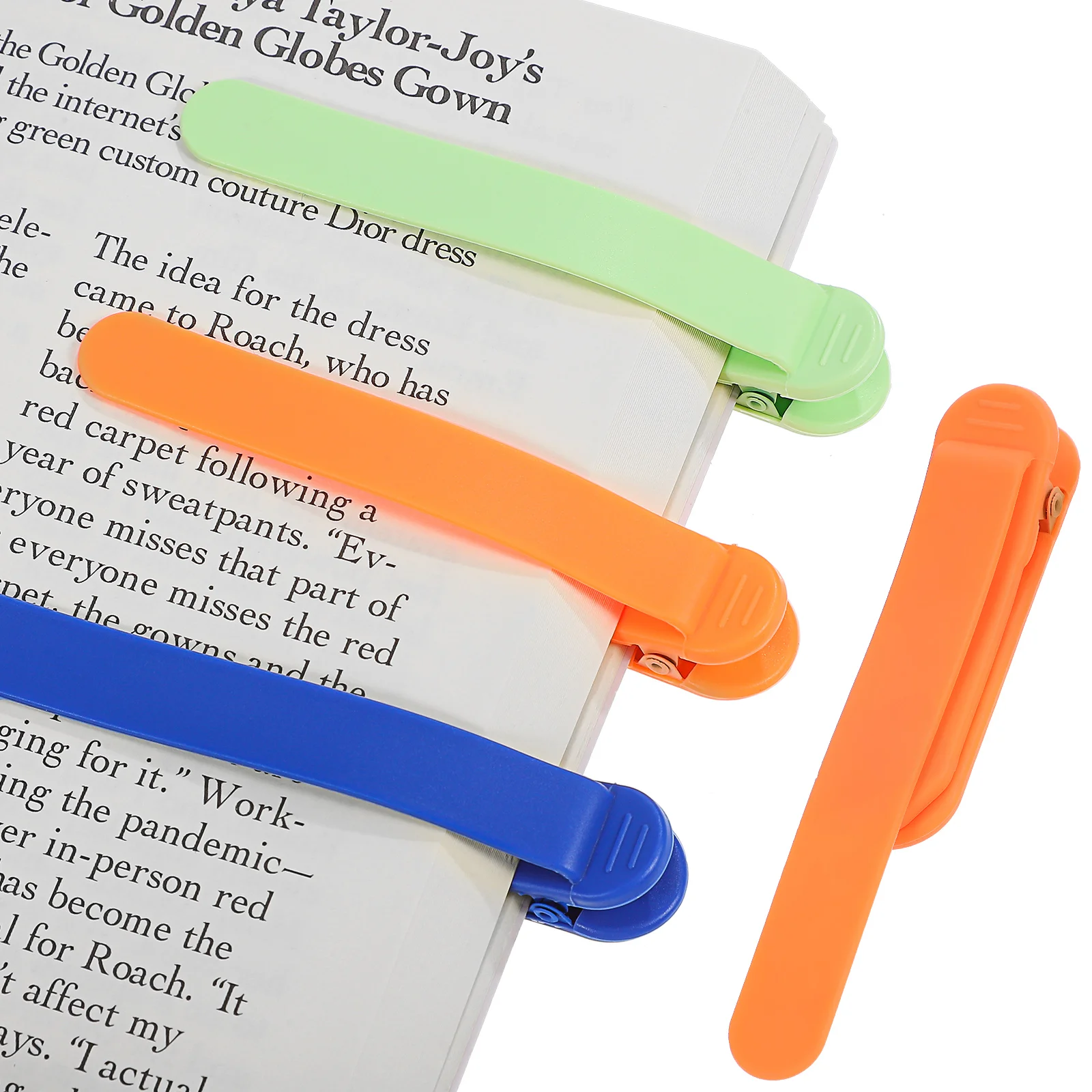 

3 Pcs Read Bookmarks Page Marker Clips Lovers Plastic Accessories Student Adornments Reading
