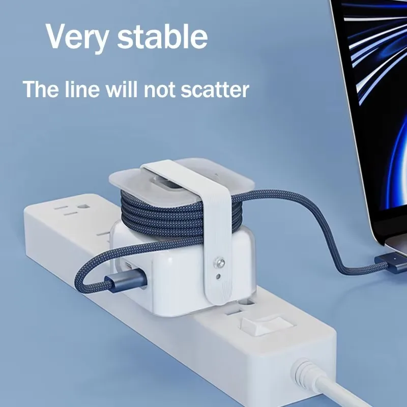 Organizador De Cables De Viaje 2024 Para Apple, Funda Adaptadora De Corriente USB-C Dual De 35W Para Macbook Air M2 15, Enrollad