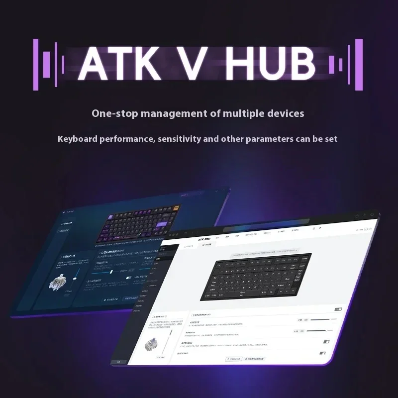 Imagem -04 - Atk Rs7 Teclado Mecânico Interruptor Magnético 8k Personalizado com Fio Teclado para Jogos Rgb Inteligente Velocidade x Gatilho Rápido Gamer Varolant Mac