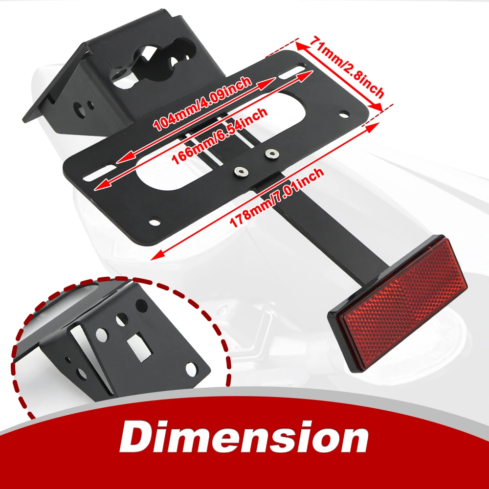 Fit For SUZUKI GSX-S1000F 2015-2021 GSX-S1000 2015-2026 GSX-S750 GSX-S 950 Fender Eliminator Rear Tail Tidy License Plate Holder