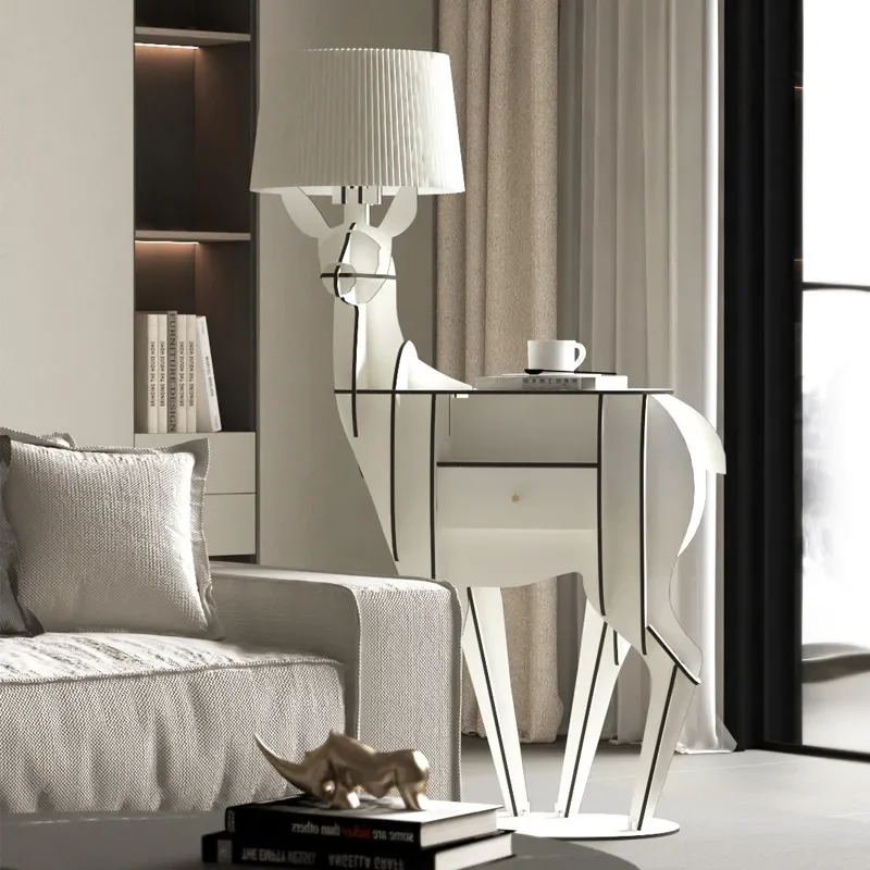 Creative foyer is opposite the door Entry porch cabinet porch table Bedroom simple wind bedside table ornament desk lamp