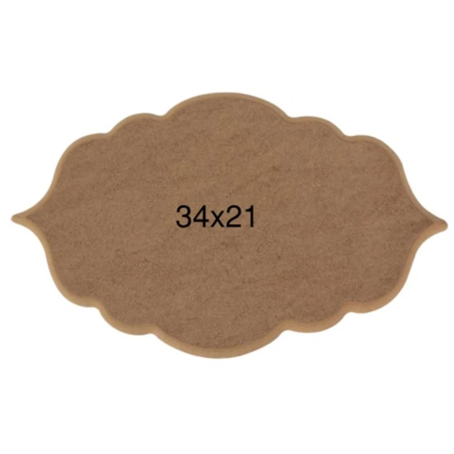 PA224 Small Sectional Oval Board, Can Be Painted Mdf Board