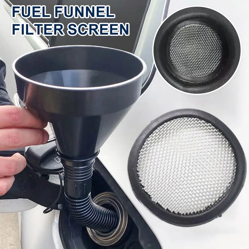 3.3cm Universal Fuel Funnel Filter Screen Fine Mesh Gasoline Oil Strainer Net For Car Motorcycle Engine Refueling Tools