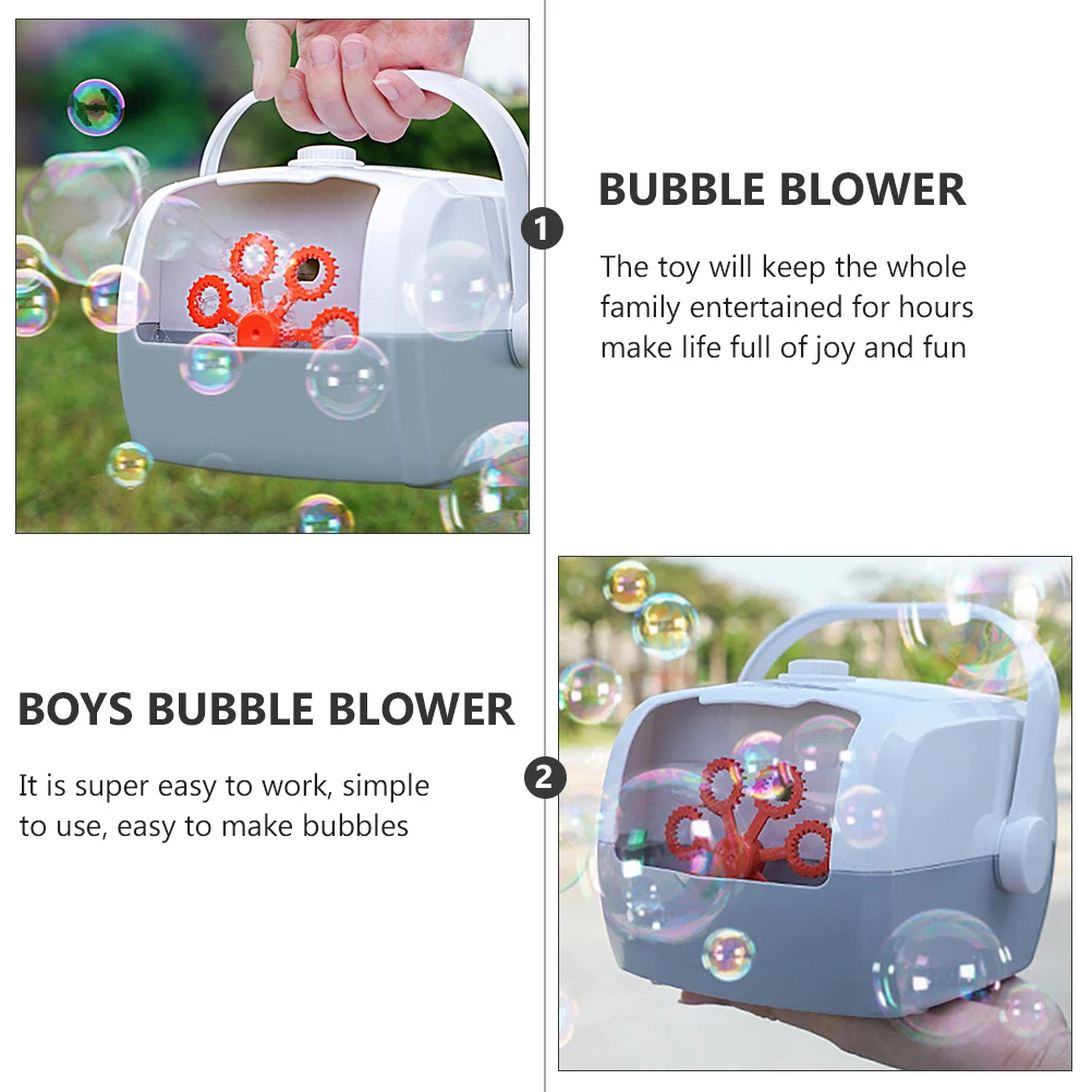 

Plastic Bubble Machine Toy Kids Outdoor Fun Toddler Bath Party Maker Blower Easy Use Lightweight Portable Joyful Hours