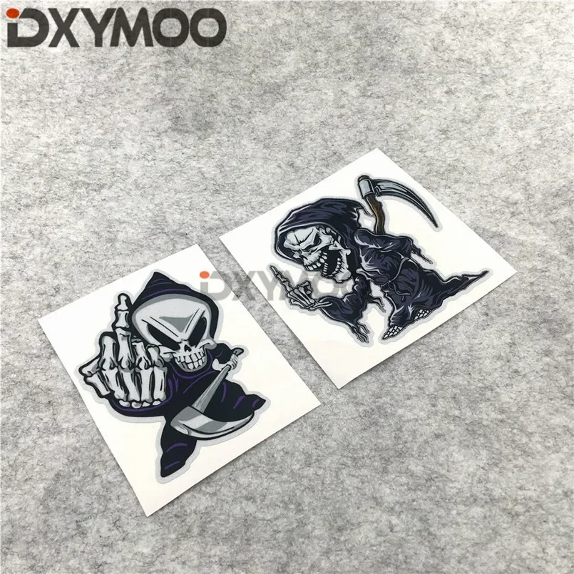 

Car Sticker and Decals Fashion Skull Finger Zombie Hunter Motorcycle Decals Waterproof