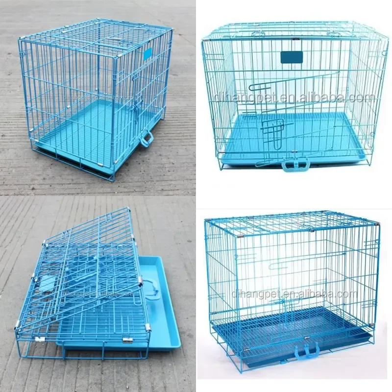 for Popular Indoor Kennel Mesh Rabbit Cage Metal Dog Cage Steel Cat Cage For Sale