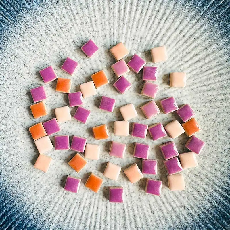 

DIY 100g Ceramic Mosaic Tiles for crafts Handmade Ornaments Tiles Crafts Mixd Colorful Crystal for Decorative Materials arte 917