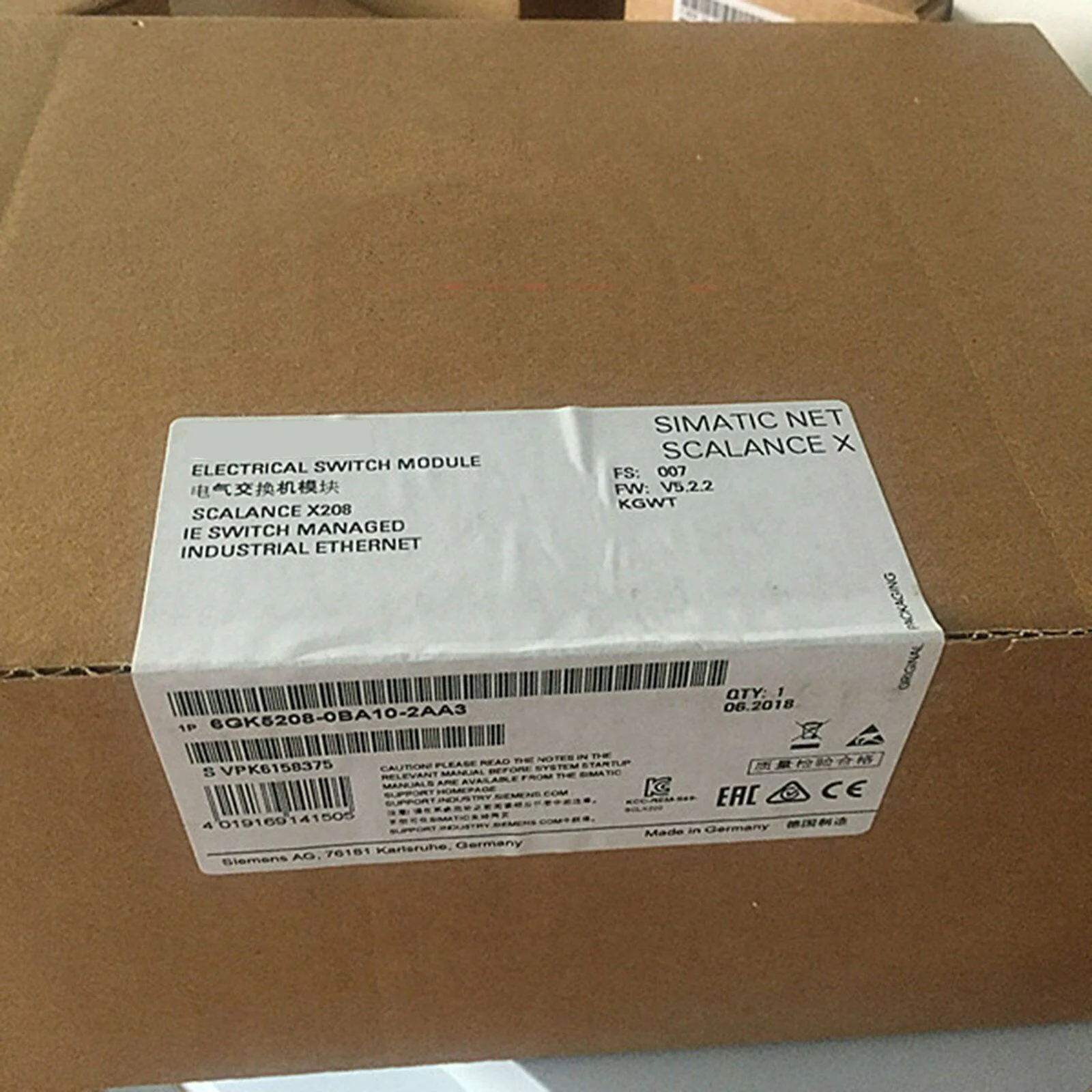 

1PC Original 6GK5 208-0BA10-2AA3 6GK5208-0BA10-2AA3 Switch 1P New In Box