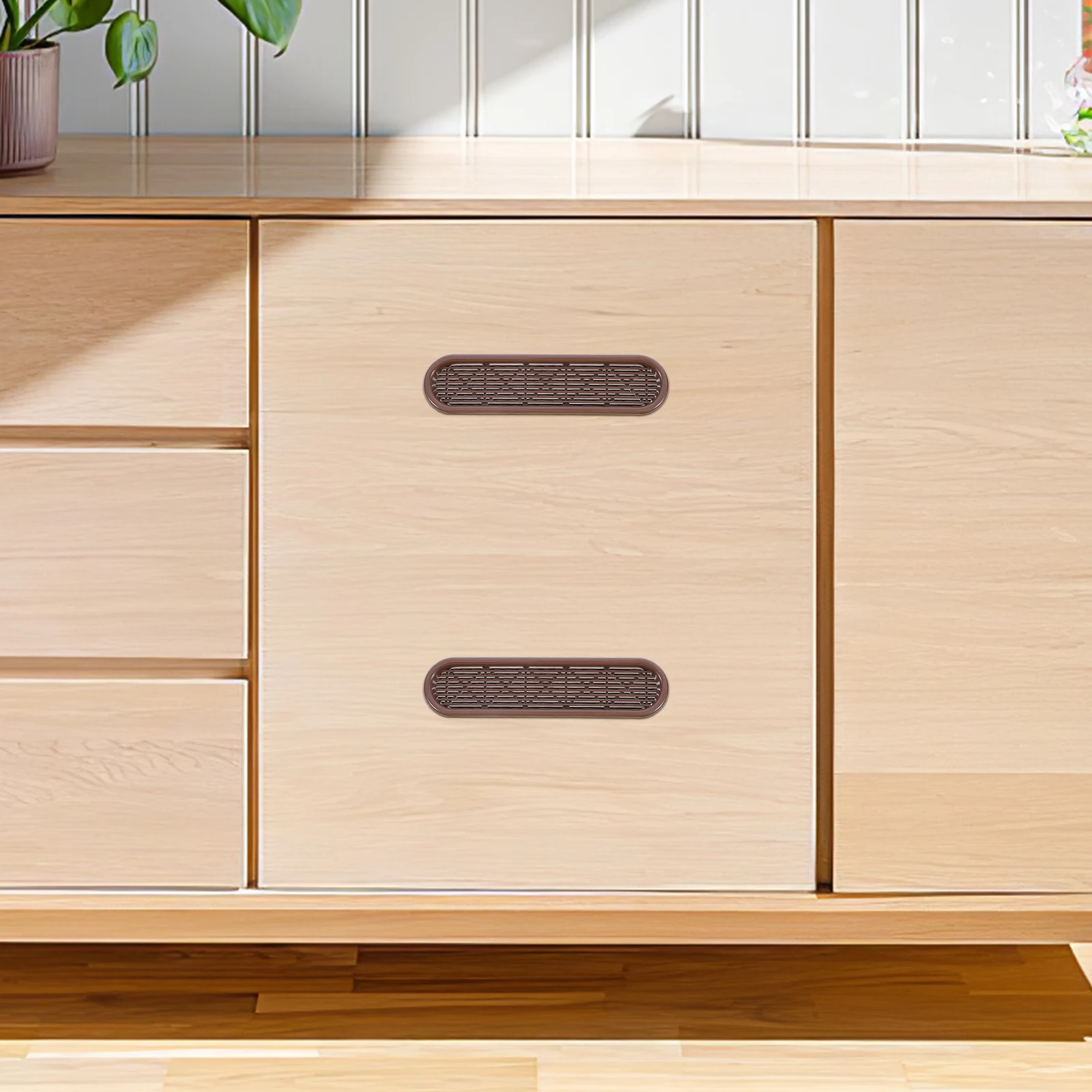 4 قطعة خزانة التهوية غطاء شبكي البلاستيك تنفيس الهواء مصبغة لوحة خزانة خزانة خذاء دوران الهواء التهوية مصبغة #6