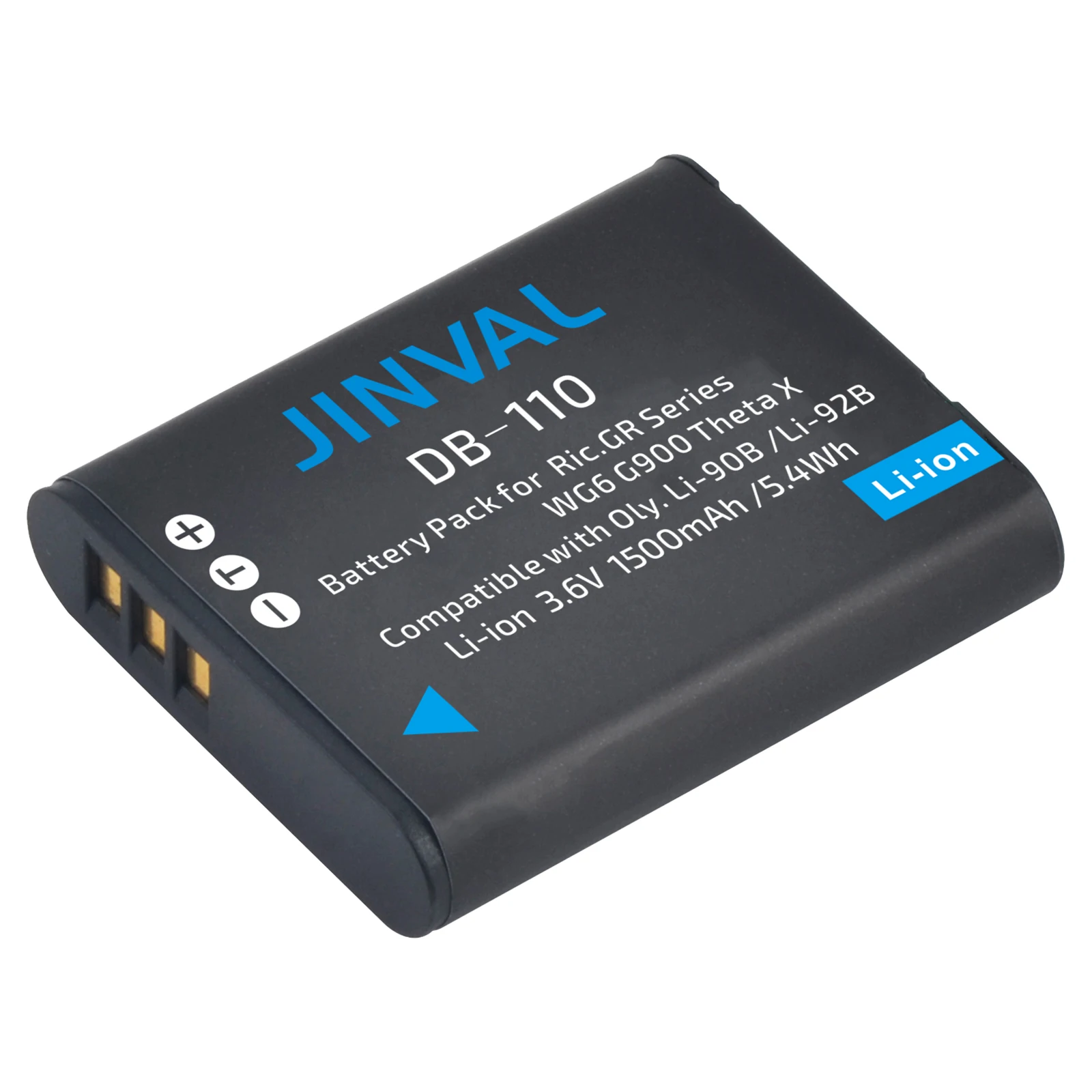 DB-110 Li-90B 1500mAh Rechargeable Battery+PD 20W Fast Dual Charger for Ricoh GR III GR IIIx for Olympus Tough TG-6 TG-7 DB110