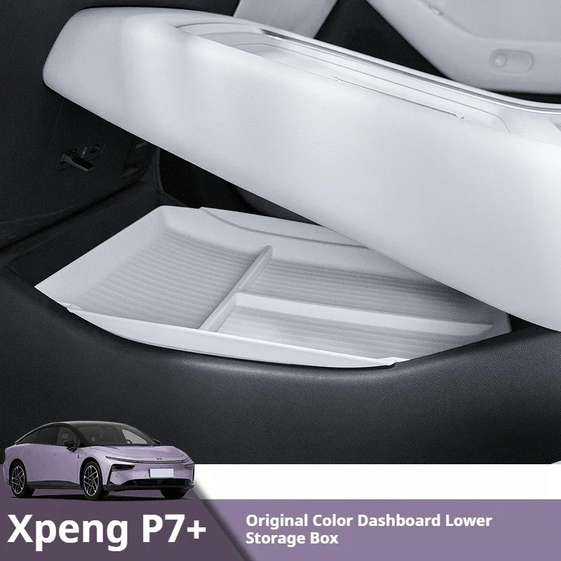 Fit For Xpeng P7+ Central Control Lower Storage Cover Original Car Color Separated Storage Box Interior Accessories