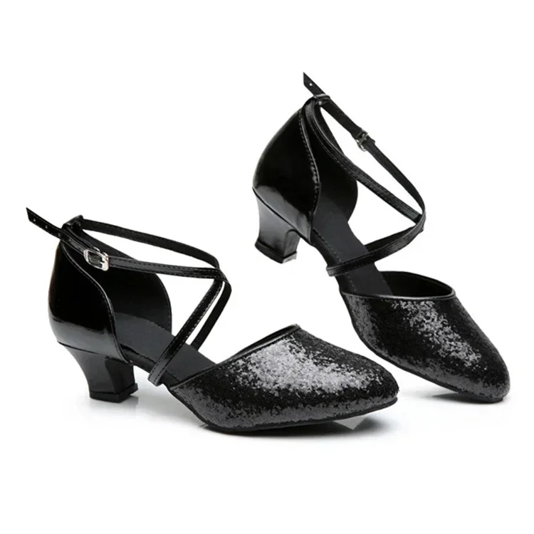 Scarpe da ballo all'ingrosso per le donne Latino Ballroom Tango Salsa latina scarpe da ballo Close Toe tacchi da donna 5.5cm scarpe da ballo moderne