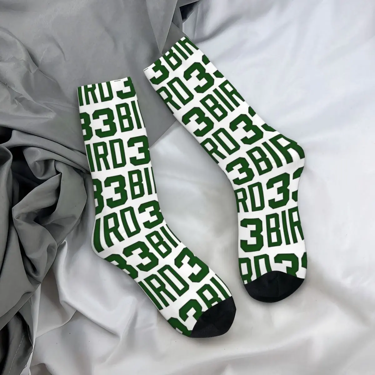 Chaussettes de basket-ball absorbant la sueur unisexe Elin, chaussettes en jersey Celtics Legend Three Point Dunk Signature Luck Number 33, automne et hiver