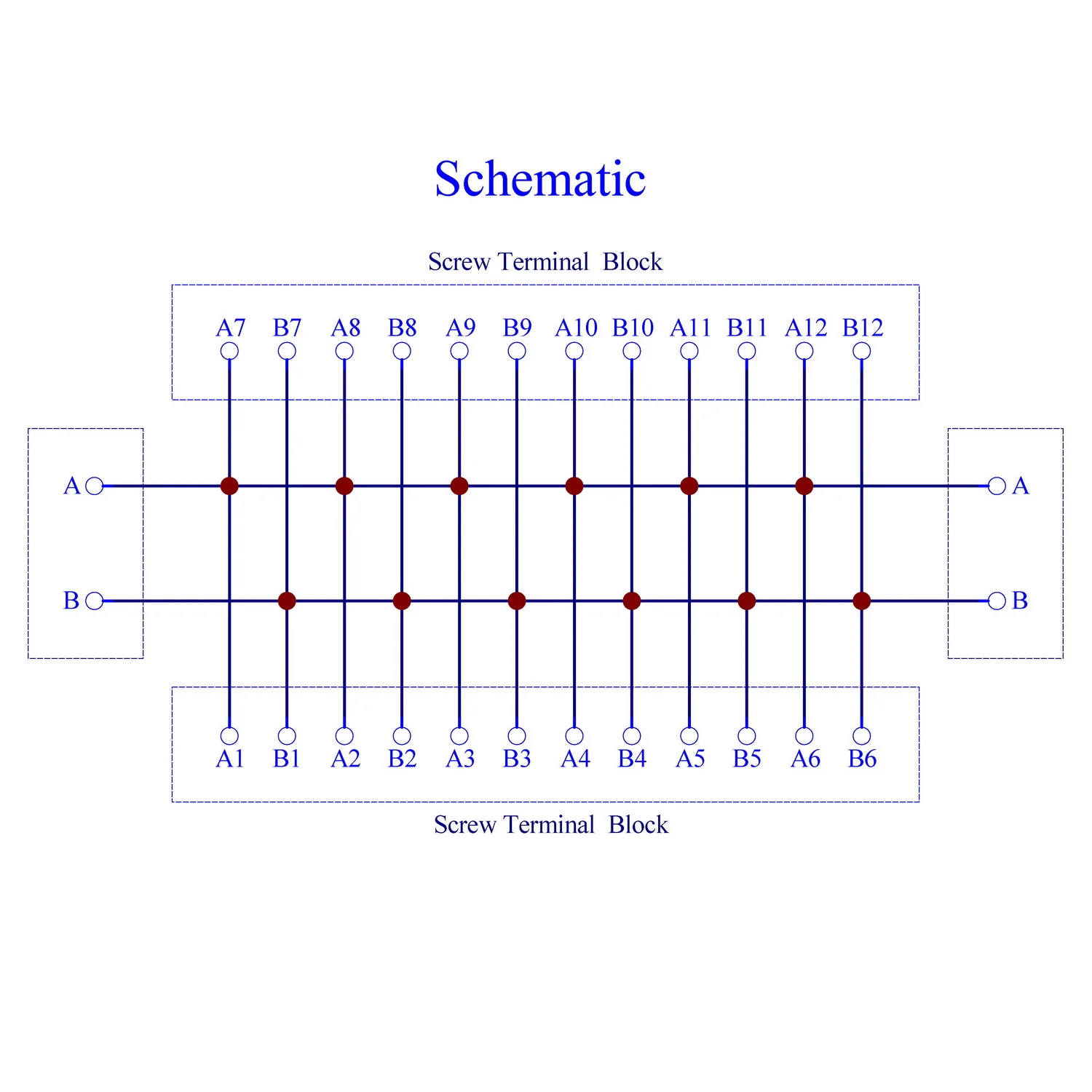 OONO 16Amp 48V 2x12 Position Terminal Block Distribution Module