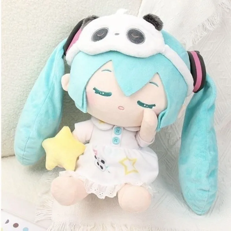 

Kawaii Cartoon Hatsune Miku Fufu Plush Sleep Doll Cute Anime Movie Peripheral Miku Creative Soft Sweet Doll Girl Birthday Gift