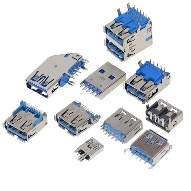 

usb 3.0 male printer usb3.0 female usb3.0 interface female 3.0usb elbow AM plug board AF socket connector