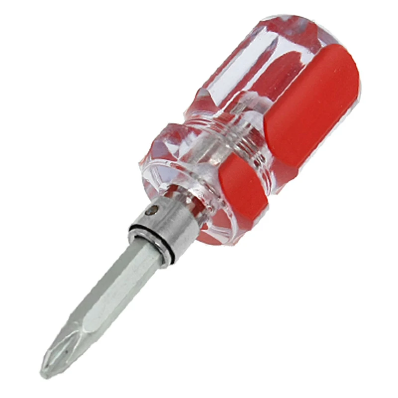 Destornillador magnético de doble cabeza, herramienta de mano con mango de plástico, 6mm, ranurado, 2mm, Phillips