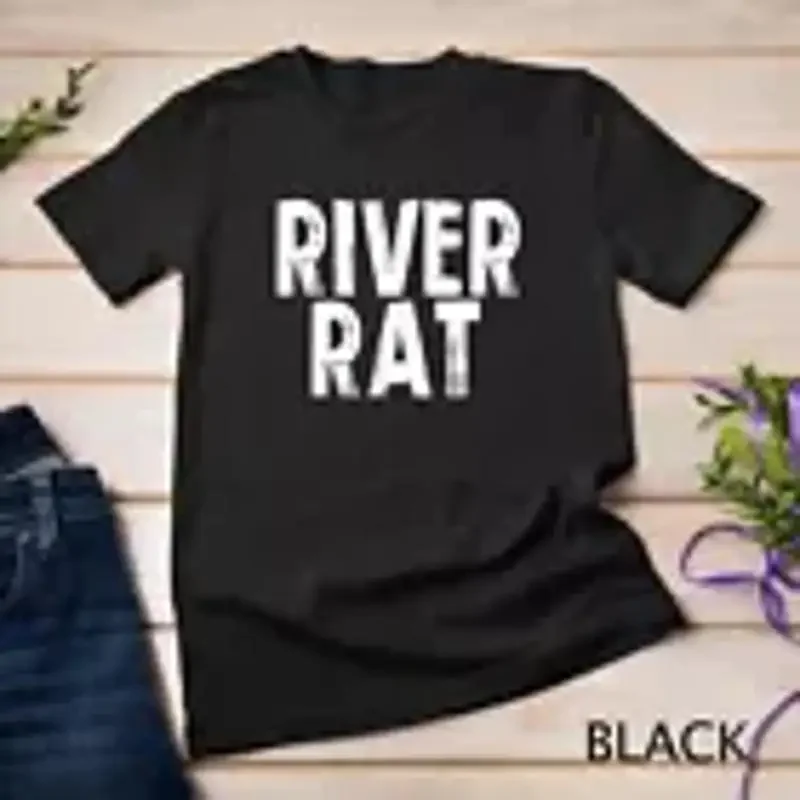 River Rat Boat Vacation Float Vibes Summer Outdoors Fishing Unisex T shirt