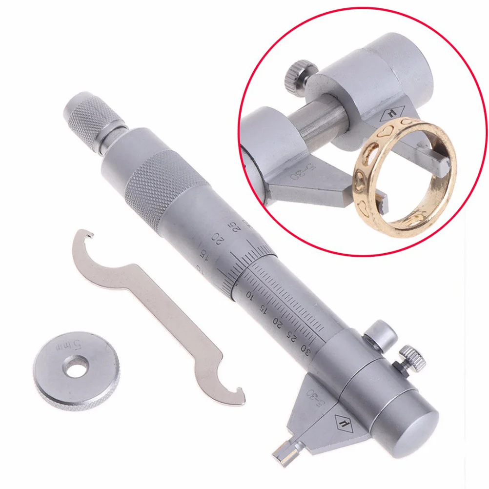 

Inside Micrometer Stainless Steel Carbide-Tipped Wear Resistant Locking Clamp Satin Finish Dual-Use Caliper Type Internal