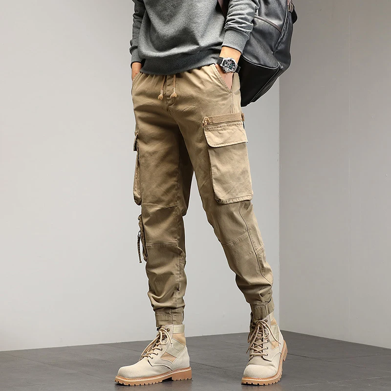 

Men's Casual Loose Work Pants Straight Leg Trendy Outdoor Sports High-End Feeling Youth Style