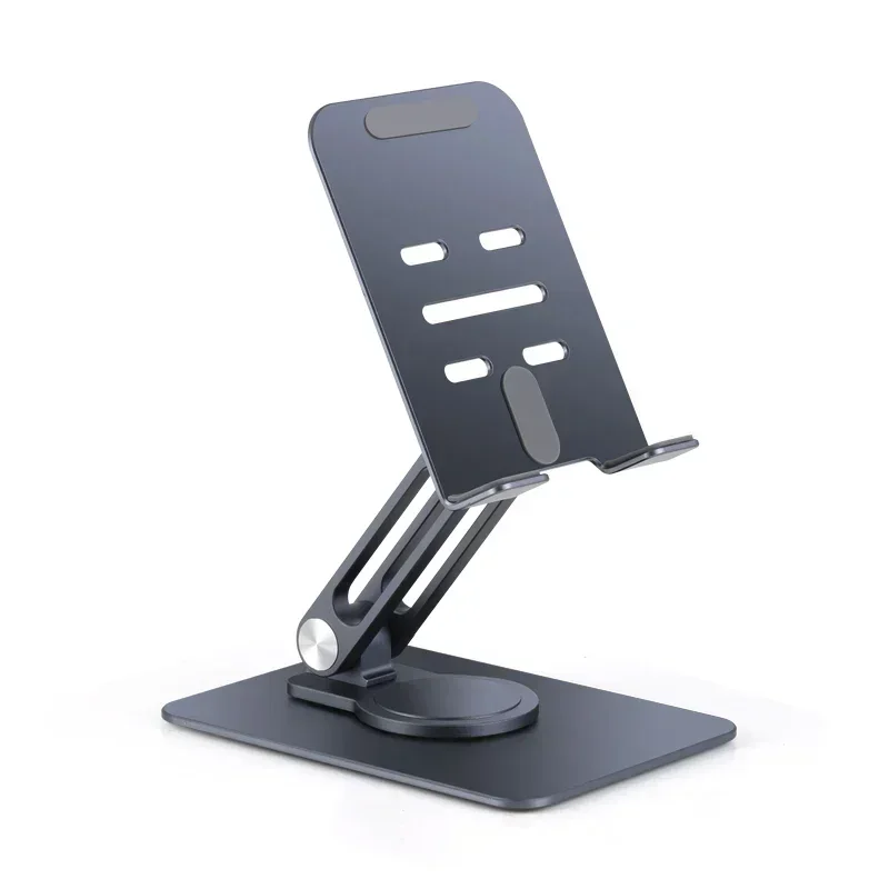 

Universal Aluminum Alloy Phone Holder Adjustable Portable Folding Desktop Mobile Phone Stand Cell Phone Tablets Support Mount