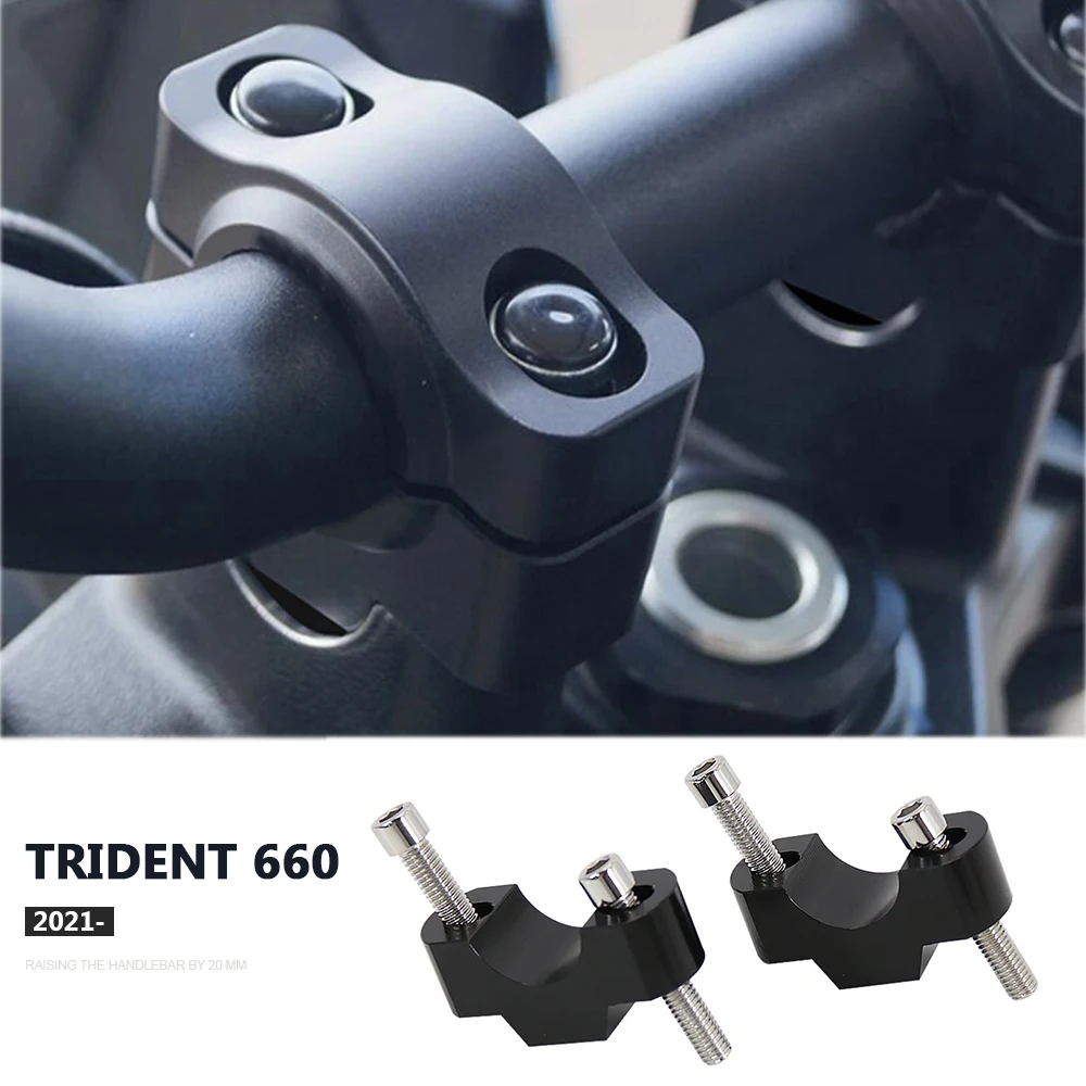 

Motorcycle Accessories Handlebar Riser Clamp Raiser Kit Handle Bar Risers For Trident 660 Trident660 2021 2022 2023