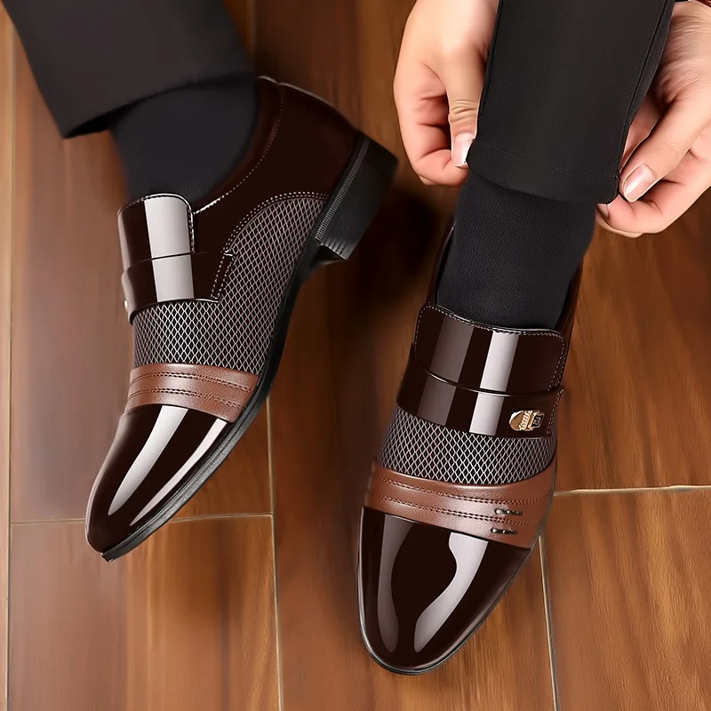 أكسفورد أحذية رجالية فاخرة ورنيش حذاء الزفاف أشار تو فستان أحذية للرجال الأعمال الكلاسيكية الرجال أحذية من الجلد حجم كبير 38-48